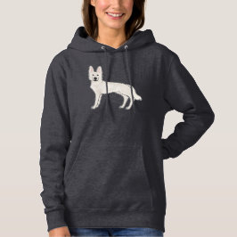 Weißer Schweizer Hirte Weißer Hirtenhund Hoodie