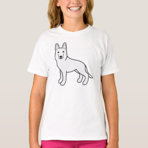 Weißer Schweizer Hirte Weißer Hirtenhund T-Shirt