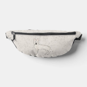 Weisser Schweizer Schäferhund Weißer Deutscher Sch Bauchtasche