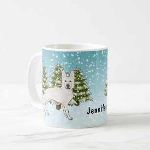 Weisser Schweizer Schäferhund Weißer Deutscher Sch Kaffeetasse