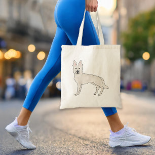 Weisser Schweizer Schäferhund Weißer GSD Süßer Car Tragetasche