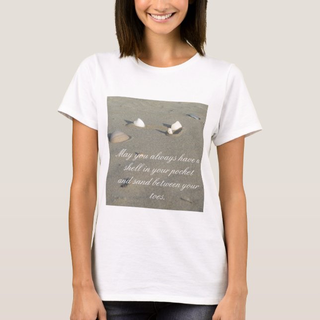 Weißer Seashell-T - Shirt (Vorderseite)