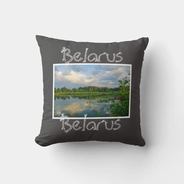 Weißer See Landschaft Landschaft Polster Pillow (Vorderseite)