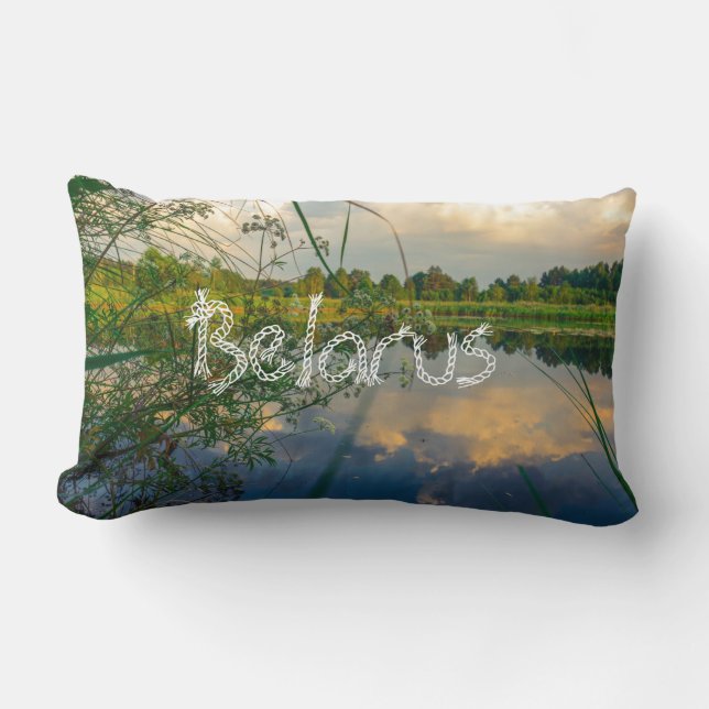 Weißer See Landschaft Landschaft Polster Pillow (Vorderseite)