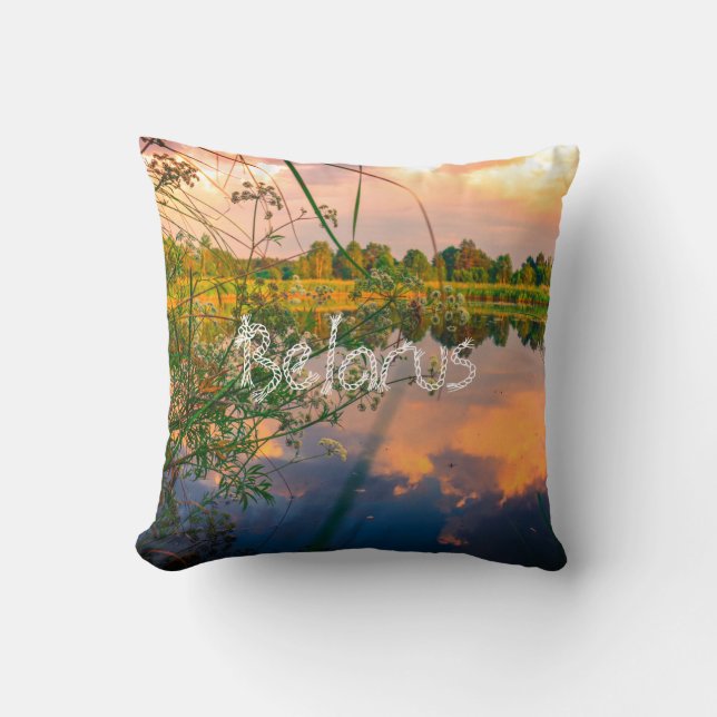 Weißer See Landschaft Landschaft Polster Pillow (Vorderseite)