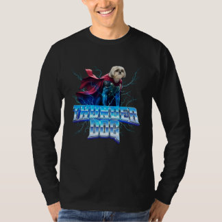 Weißer Shih Tzu als Gott des Donners und Blitzes T-Shirt