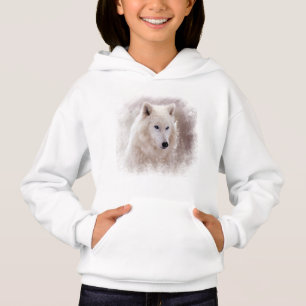 WEISSER SIBIRISCHER SCHLITTENHUND HOODIE