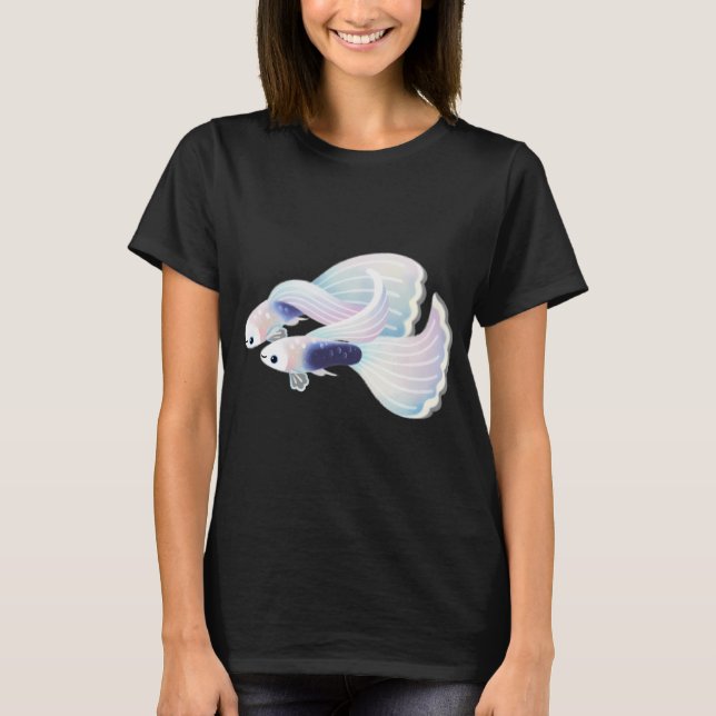 Weißer Smokingguppy T-Shirt (Vorderseite)
