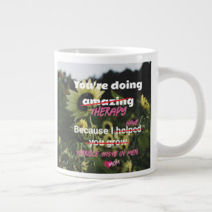 Weißer Sonnenblumenkaffee Tasse Mama Sonnenschein