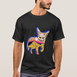 Weißer Sonnenuntergangs-Wüstenfuchs T-Shirt