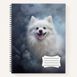 Weißer Spitz Notizbuch