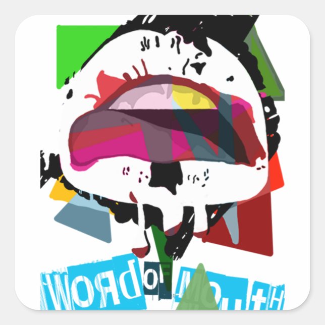 Weißer Sticker (Vorderseite)