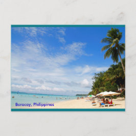 Weißer Strand, Boracay Postkarte
