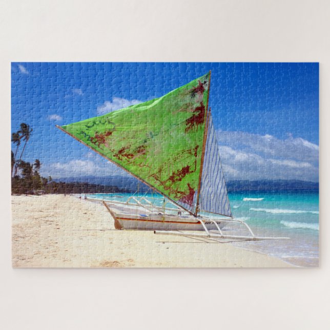 Weißer Strand, Boracay. Puzzle (Horizontal)
