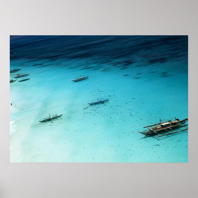 Weißer Strand Poster (Vorne)