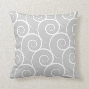 Weißer Strudel-kundengerechte Farbe Kissen