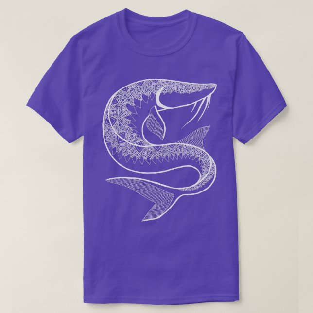 Weißer Sturgeon T-Shirt (Design vorne)