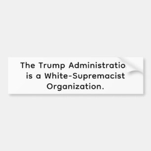 Weißer-Suprematist Trump Hankamer Artjunkhaus Frie Autoaufkleber