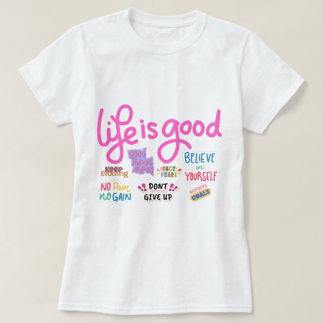 Weißer T - Shirt für Frauen (Design vorne)