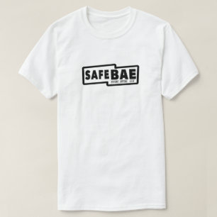 Weißer T - Shirt mit schwarzem Logo
