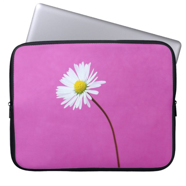 WEISSER TAG AUF PINK HINTERGRUND LAPTOPSCHUTZHÜLLE (Vorderseite)