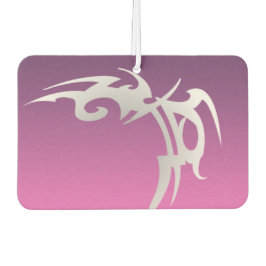 Weißer Tätowierungsdruck mit lila Farbverlauf Autolufterfrischer