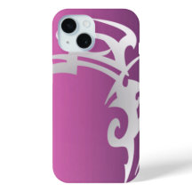 Weißer Tätowierungsdruck mit lila Farbverlauf