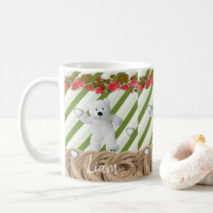 Weißer Teddybär Tasse