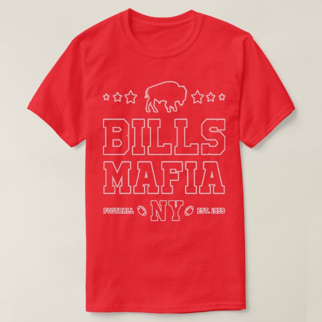 Weißer Text der Buffalo-Bewegung T-Shirt (Design vorne)