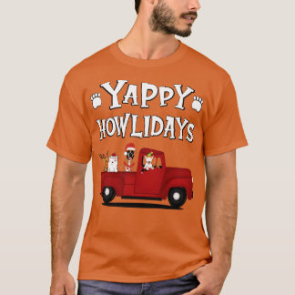 Weißer Text von Yappy Howlidays 1 T-Shirt
