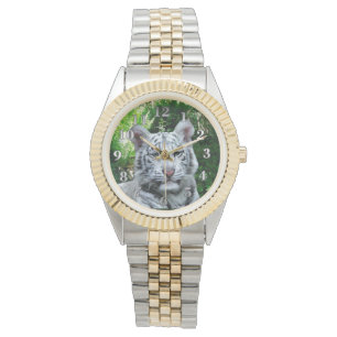Weißer Tiger Armbanduhr