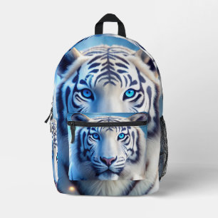 Weißer Tiger Bedruckter Rucksack