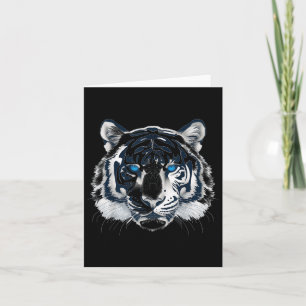 Weißer Tiger Blaue Augen Wildkatze Tier _1 Karte