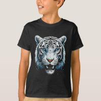Weißer Tiger Blaue Augen Wildkatze Tier
