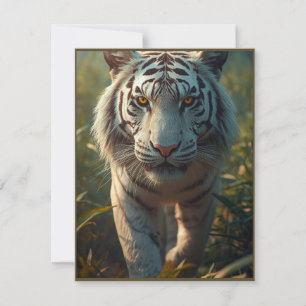 Weißer Tiger Feiertagskarte