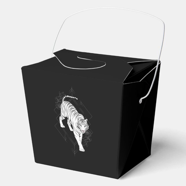 Weißer Tiger Geschenkschachtel (Vorderseite)