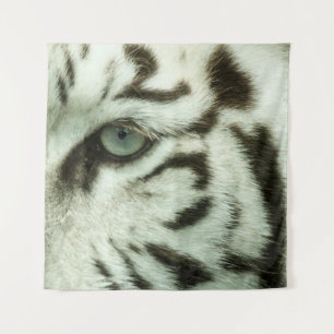 WEISSER TIGER-GESICHT WANDTEPPICH