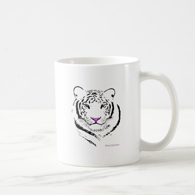 Weißer Tiger Kaffeetasse (Rechts)