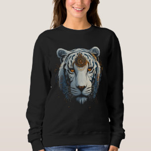 Weißer Tiger Kunstwerk Tier Tiger 1 Sweatshirt