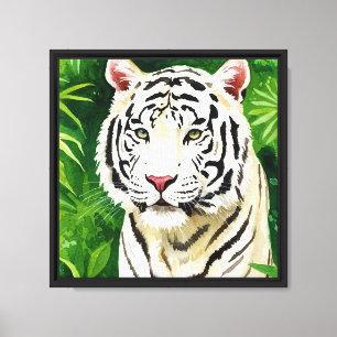 Weißer Tiger Leinwanddruck