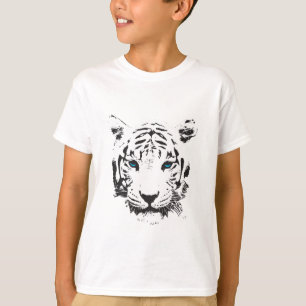 Weißer Tiger mit blauen Augen T-Shirt