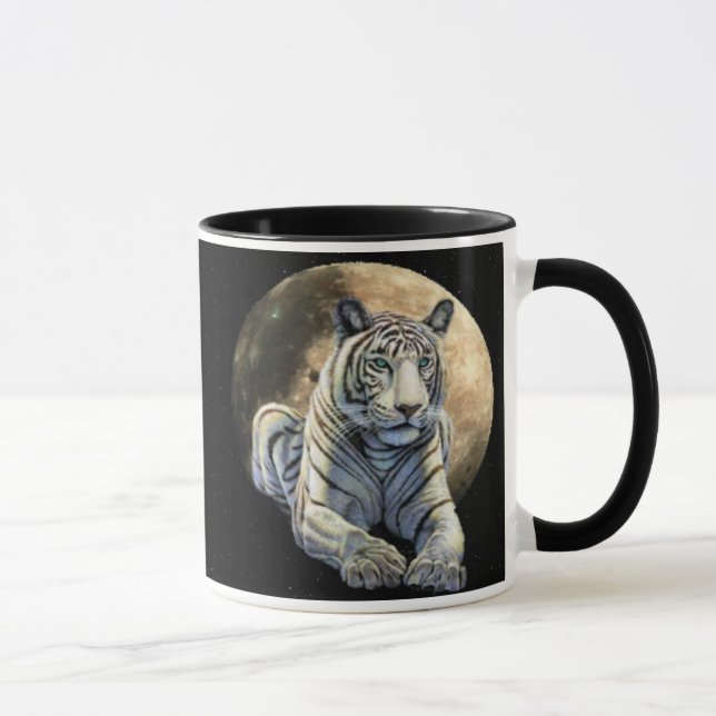 Weißer Tiger-Mond Tasse (Rechts)