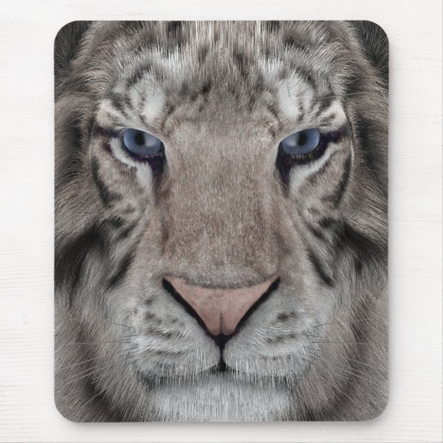 Weißer Tiger Mousepad (Vorne)