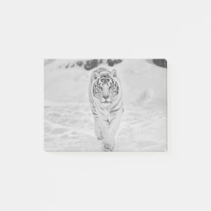 Weißer 🐅 Tiger Post-it Klebezettel