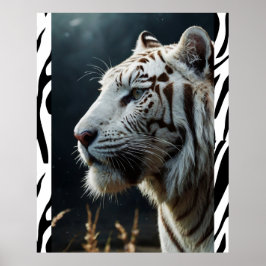 Weißer Tiger Poster