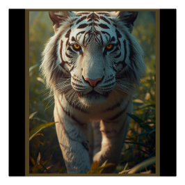 Weißer Tiger Poster