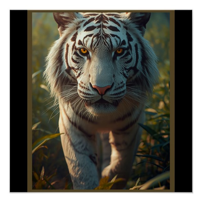 Weißer Tiger Poster (Vorderseite)