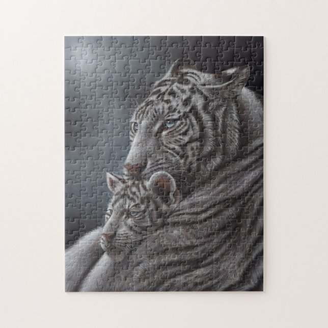Weißer Tiger Puzzle (Vertikal)