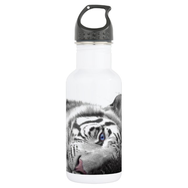 Weißer Tiger Trinkflasche (Vorderseite)