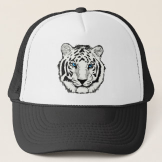 Weißer Tigerhut Truckerkappe